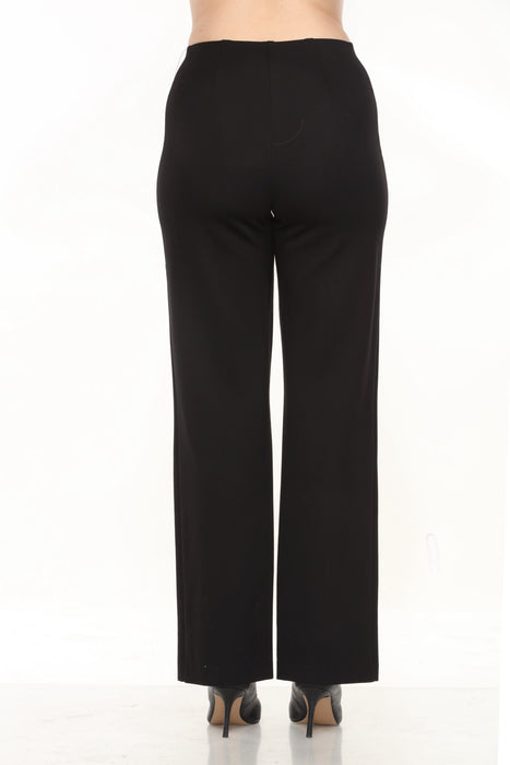 Joseph Ribkoff Black Pull On Classic Wide Leg Trouser Pants 243118