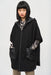 Joseph Ribkoff Style 243906 Black Reversible Hooded Puffer Cape