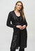 Joseph Ribkoff 244925 Black Sequined Long Sleeve Cover-Up