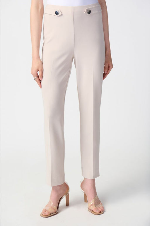 Joseph Ribkoff 241149 Moonstone Button Accents Pull On Straight Pants