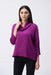 Joseph Ribkoff 243189 Empress Cowl Neck 3/4 Sleeve Silky Hi-Low Top