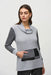 Joseph Ribkoff Style 244002 Grey/Black Cowl Neck Houndstooth Tunic Sweater Top