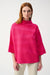 Joseph Ribkoff Style 243953 Geranium Mock Neck 3/4 Sleeve Boxy Sweater Top