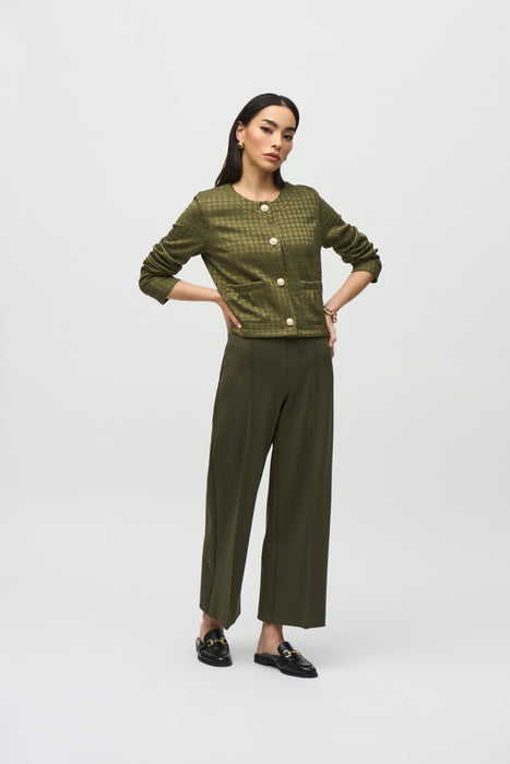 Joseph Ribkoff Iguana Pintuck Pull On Culotte Pants 244210