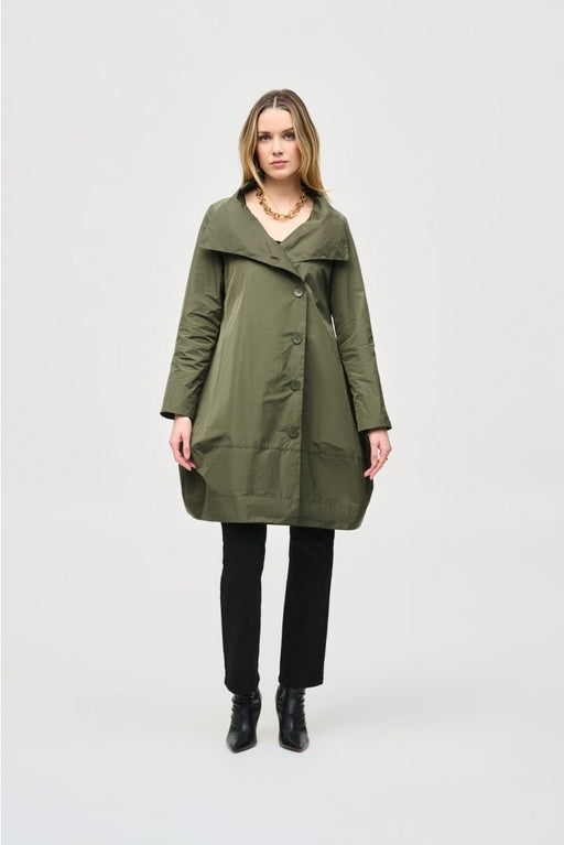 Joseph Ribkoff Style 243038 Iguana Softshell Long Sleeve Cocoon Coat