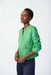 Joseph Ribkoff 241909 Island Green Faux Suede Studded Fitted Jacket