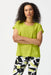 Joseph Ribkoff Style 241217 Key Lime Check Textured Short Sleeve Boxy Top