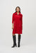 Joseph Ribkoff Style 244045 Lipstick Red Zip High Neck 3/4 Sleeve Shift Dress