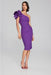 Joseph Ribkoff Style 241755 Majesty One-Shoulder Ruffled Statement Sleeve Sheath Dress