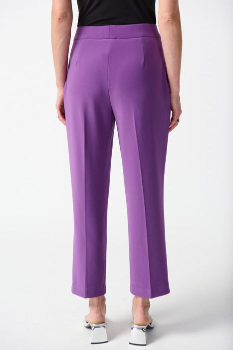 Joseph Ribkoff Majesty Pleated Pull On Straight Cropped Pants 242193