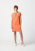 Joseph Ribkoff Style 241235 Mandarin Striped Trim Zip Front Shift Dress