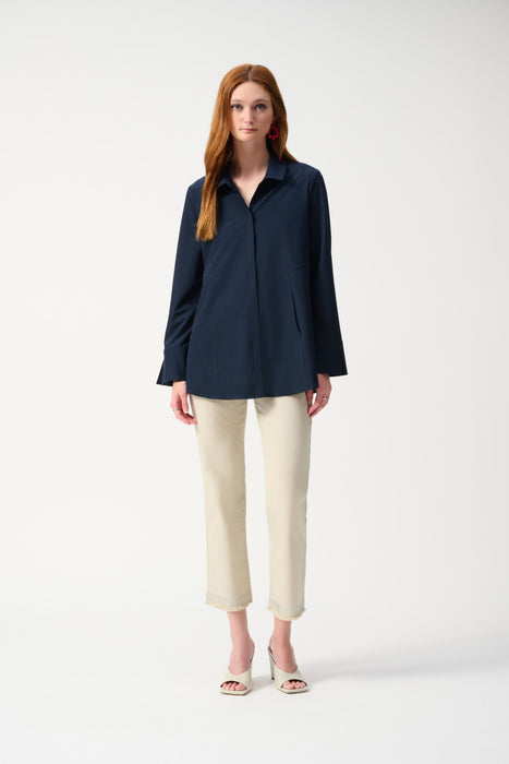 Joseph Ribkoff Button-Down Split Cuff Blouse 243958