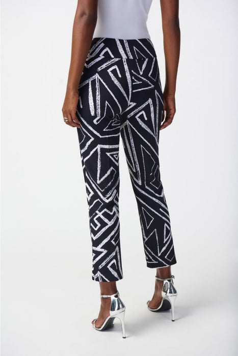 Joseph Ribkoff Geometric Print Pull On Cropped Pants 241271