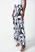 Joseph Ribkoff Style 242103 Midnight Blue/Vanilla Two-Tone Geometric Print Pull On Wide Leg Pants