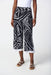 Joseph Ribkoff 241280 Midnight/Vanilla Abstract Print Pull On Culotte Pants