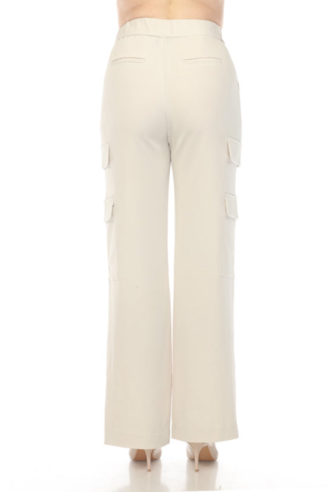 Joseph Ribkoff Moonstone Comfort Waist Wide Leg Cargo Pants 241926