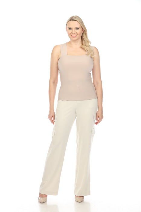 Joseph Ribkoff Moonstone Comfort Waist Wide Leg Cargo Pants 241926