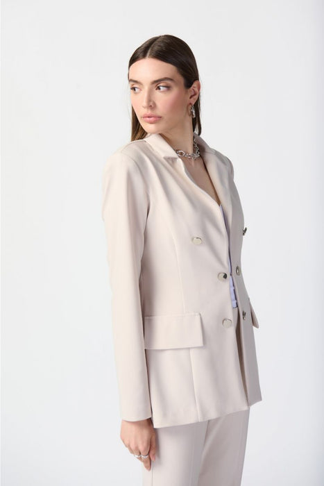 Joseph Ribkoff Style 241145 Moonstone Double-Breasted Long Sleeve Blazer Jacket