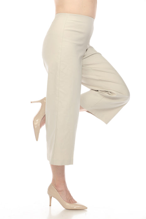 Joseph Ribkoff Moonstone Stretch Pull On Wide Leg Cropped Pants 242142