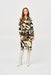 Joseph Ribkoff 243143 Off-White/Multi Animal Print Long Sleeve Wrap Dress