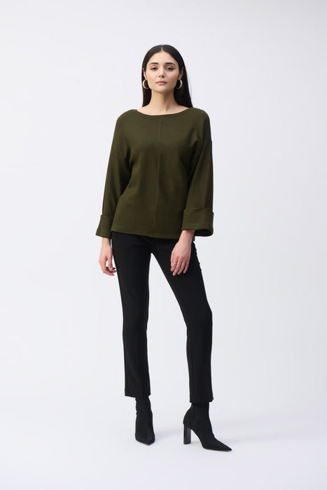 Joseph Ribkoff Boat Neck Oversized Knit Top 243103