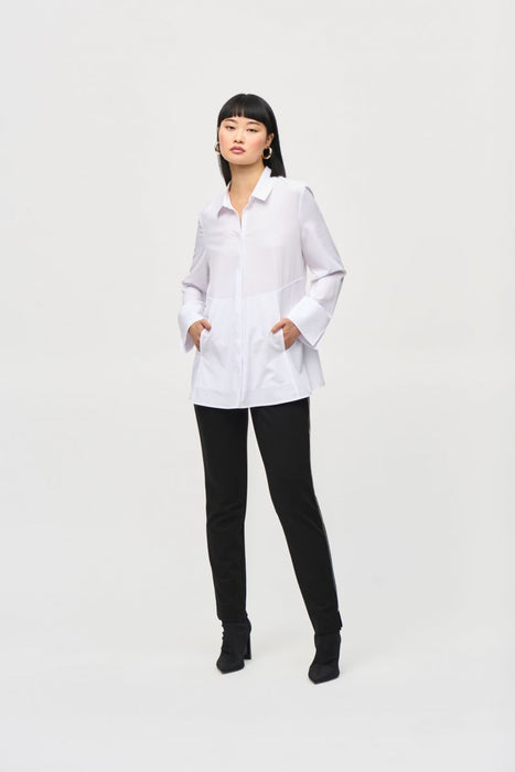 Joseph Ribkoff Button-Down Split Cuff Blouse 243958