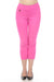 Joseph Ribkoff Style 201536S24 Pink Stretch Pull On Capri Pants