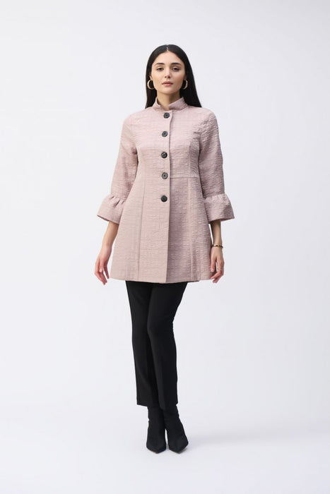 Joseph Ribkoff Textured 3/4 Bell Sleeve Coat Jacket 243738