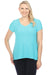 Joseph Ribkoff Style 242087 Seaview Loose Fit V-Neck Short Sleeve T-Shirt