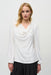 Joseph Ribkoff 244917 Crystal Sequined Cowl Neck Long Puff Sleeves Top