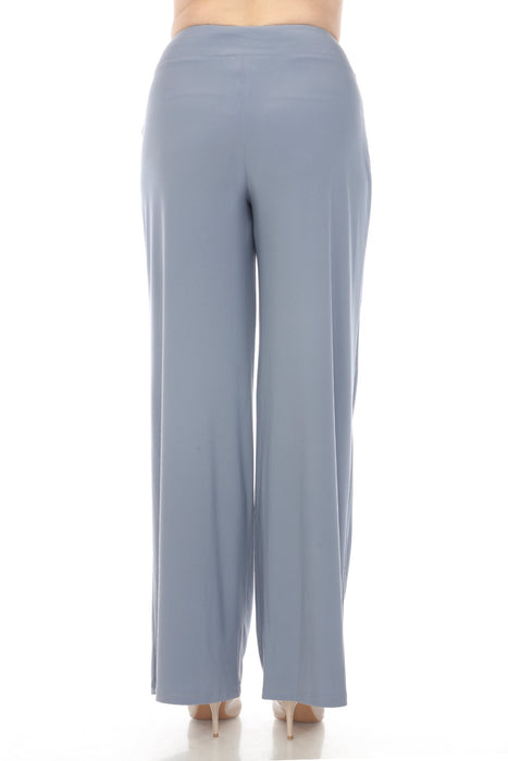 Joseph Ribkoff Serenity Blue Lightweight Pull On Wide Leg Trouser Pants 221340S24