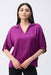 Joseph Ribkoff 243189 Empress Shirt Collar 3/4 Sleeve Satin Top