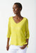 Joseph Ribkoff Style 242903 Sunlight Open Knit 3/4 Dolman Sleeve Sweater Top