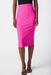 Joseph Ribkoff Style 241230 Ultra Pink Twill Pull On Midi Pencil Skirt