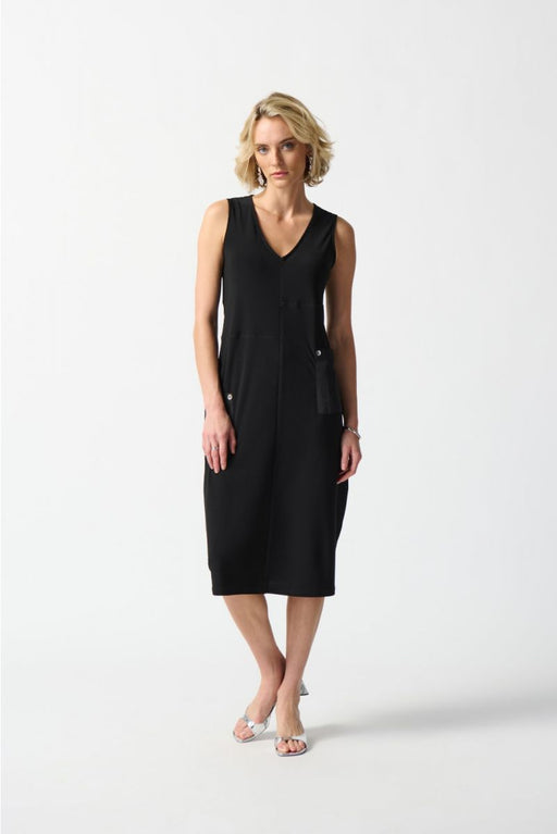 Joseph Ribkoff 242161  V-Neck Sleeveless Cocoon Dress