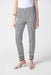 Joseph Ribkoff Style 241186 Vanilla/Black Geometric Print Pin Tuck Pull On Ankle Pants