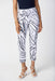 Joseph Ribkoff Style 241271 Vanilla/Midnight Blue Geometric Print Pull On Cropped Pants