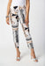 Joseph Ribkoff Style 241265 Vanilla/Multi Abstract Print Pull On Slim Cropped Pants