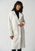 Joseph Ribkoff Style 233951 Vanilla Quilted Fuzzy Knit Long Sleeve Coat