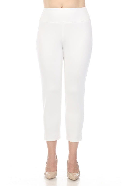 Joseph Ribkoff Style 241105 Vanilla Side Slit Pull On Slim Capri Pants