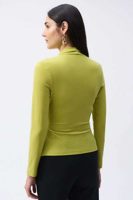 Joseph Ribkoff Wrap Front V-Neck Long Sleeve Top 243152