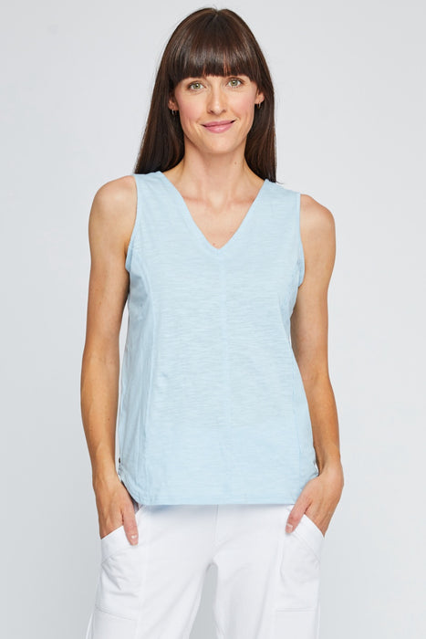 Neon Buddha Style 12167 Cloud Blue Reversible Sleeveless Tank Top