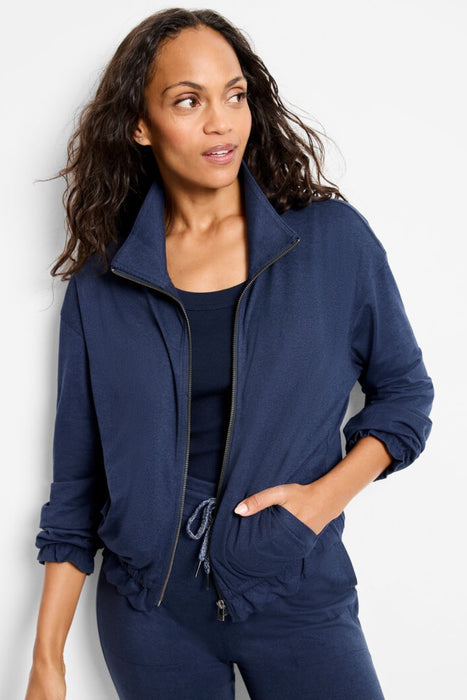 NIC+ZOE Style ACTF248070 Brushed Flow Zip Front Jacket