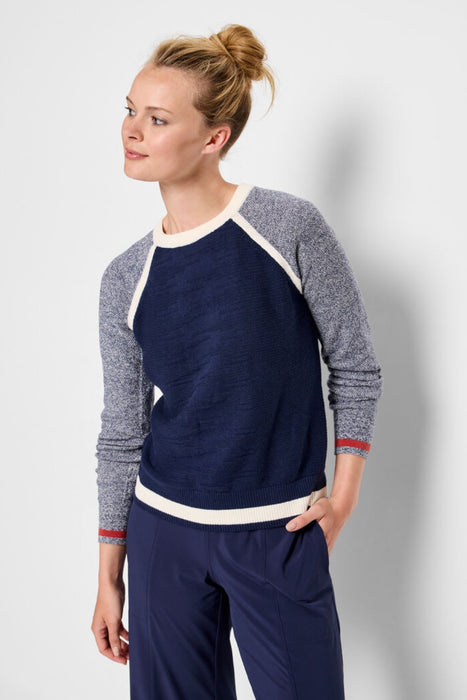 NIC+ZOE Style ACTF248100 Mixed Stitch Sweater