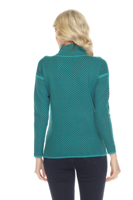 Elena Wang Waffle Knit Sweater Top EW29062 NEW — AfterRetail