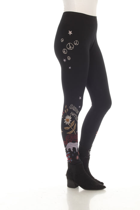 JWLA by Johnny Was Women's Embroidered Legging, Black, Small at